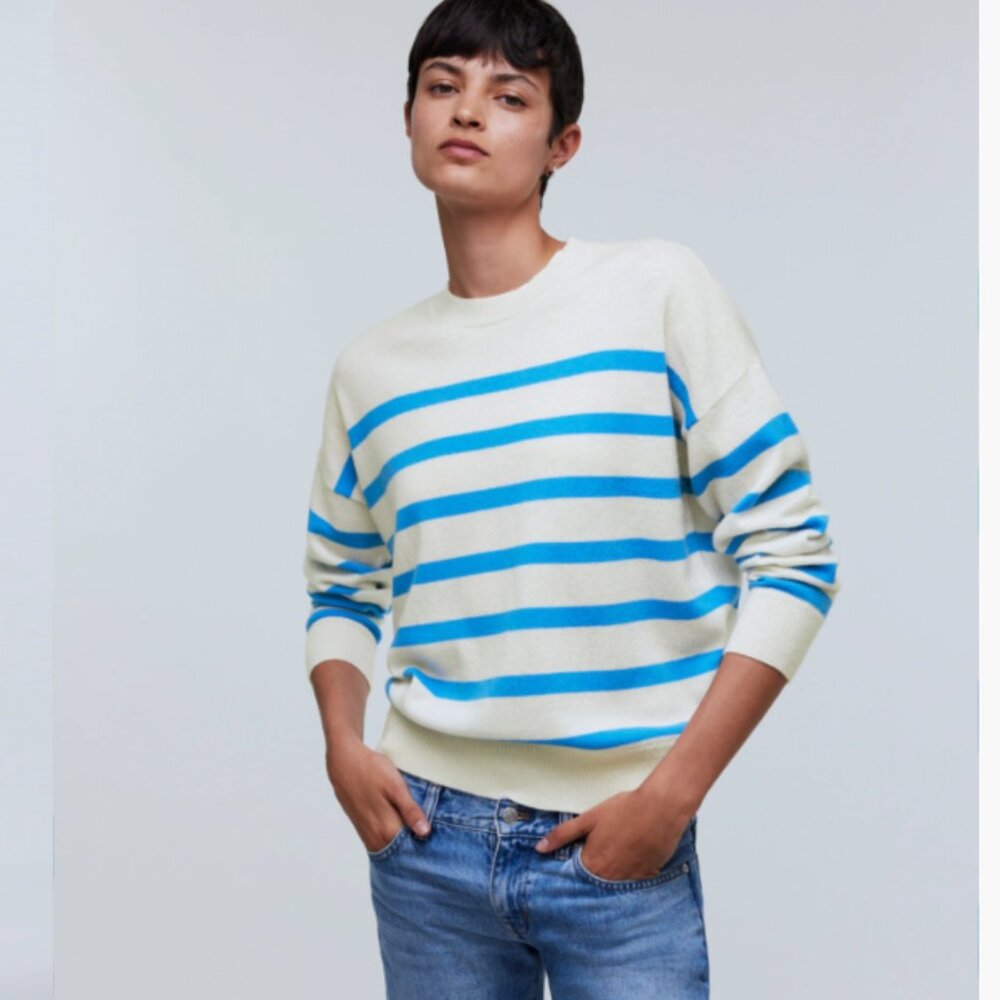 Madewell (Re)sponsible Cashmere Oversized Crewneck Sweater